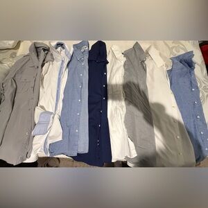 8 Men's Assorted Color 2XL Dress Shirts